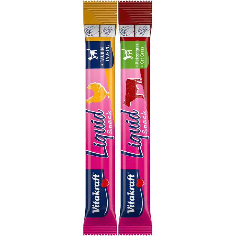 Vitakraft Liquid Snack Beef Chicken ласощі для котів з куркою та яловичиною, 16 шт х 15 гр - фото 4