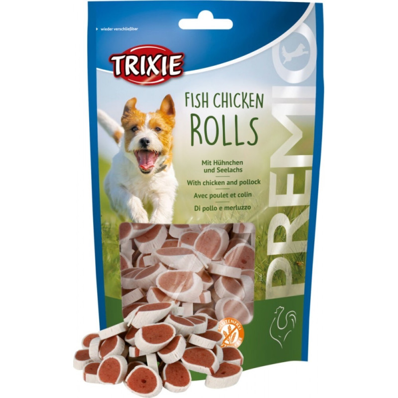 Trixie Premio Fish Chicken Rolls ласощі для собак з куркою та лососем, 75 гр - фото 3
