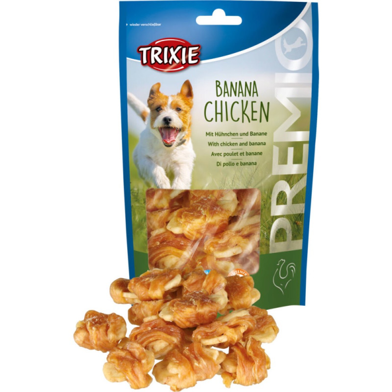 Trixie Premio Banana Chicken лакомство для собак с курицей и бананом, 100 гр - фото 3