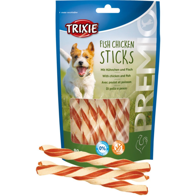 Trixie Premio Fish Chicken Sticks лакомство для собак с курицей и рыбой, 80 гр - фото 3