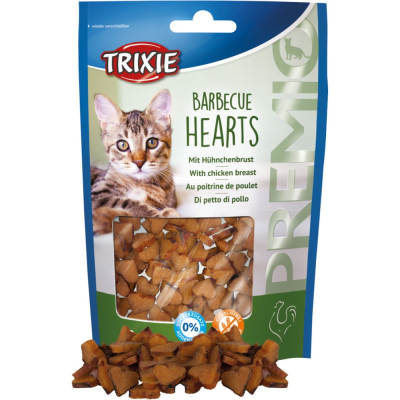 Trixie Premio Barbecue Hearts ласощі для котів з куркою 50 гр - фото 3