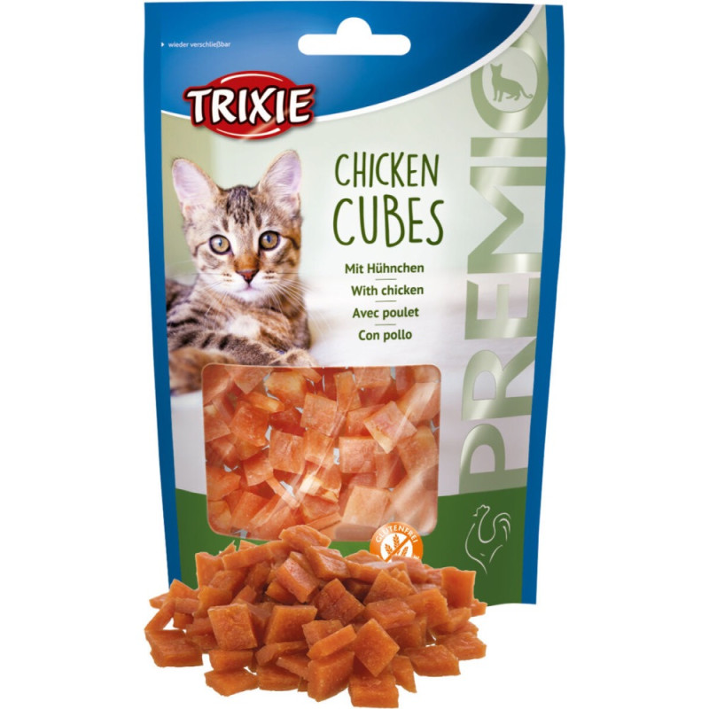 Trixie Premio Chicken Cubes лакомство для кошек с курицей 50 гр - фото 3