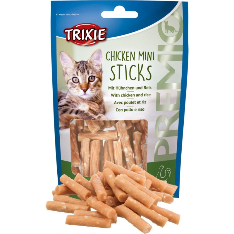 Trixie Premio Chicken Mini Sticks ласощі для котів з куркою та рисом 50 гр - фото 3