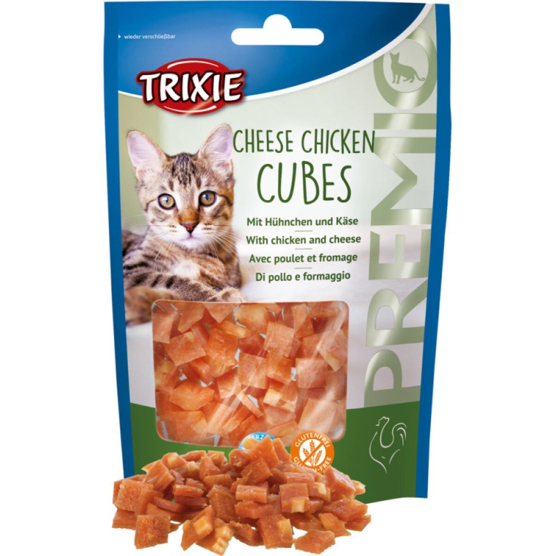 Trixie Premio Cheese Chicken Cubes лакомство для кошек с курицей и сыром 50 гр - фото 3