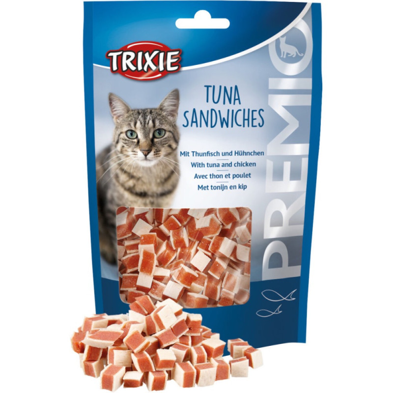 Trixie Premio Tuna Sandwiches лакомство для кошек с тунцем и курицей 50 гр - фото 3