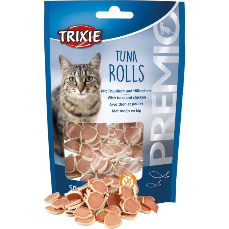 Trixie Premio Tuna Rolls лакомство для кошек с тунцем и курицей 50 гр - фото 3
