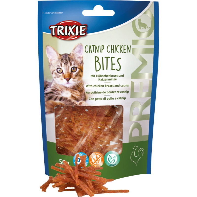 Trixie Premio Catnip Chicken Bites лакомство для кошек с курицей 50 гр - фото 3