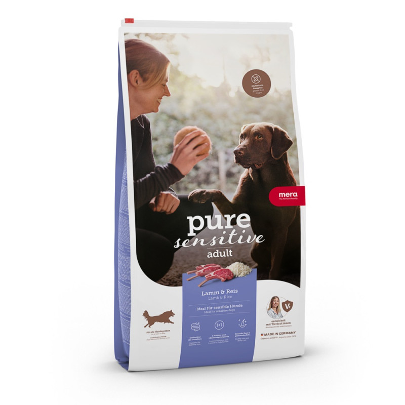Mera Pure Sensitive Dog Adult Lamm & Reis сухий корм з ягнятиною для дорослих собак усіх порід 1 кг - фото 2