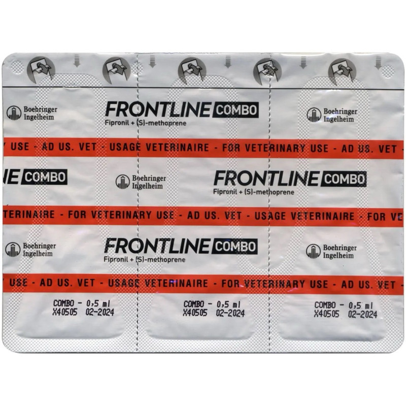 Frontline Combo (Фронтлайн Комбо) Boehringer Ingelheim краплі від бліх та кліщів для котів та тхорів, 3 піп - фото 3