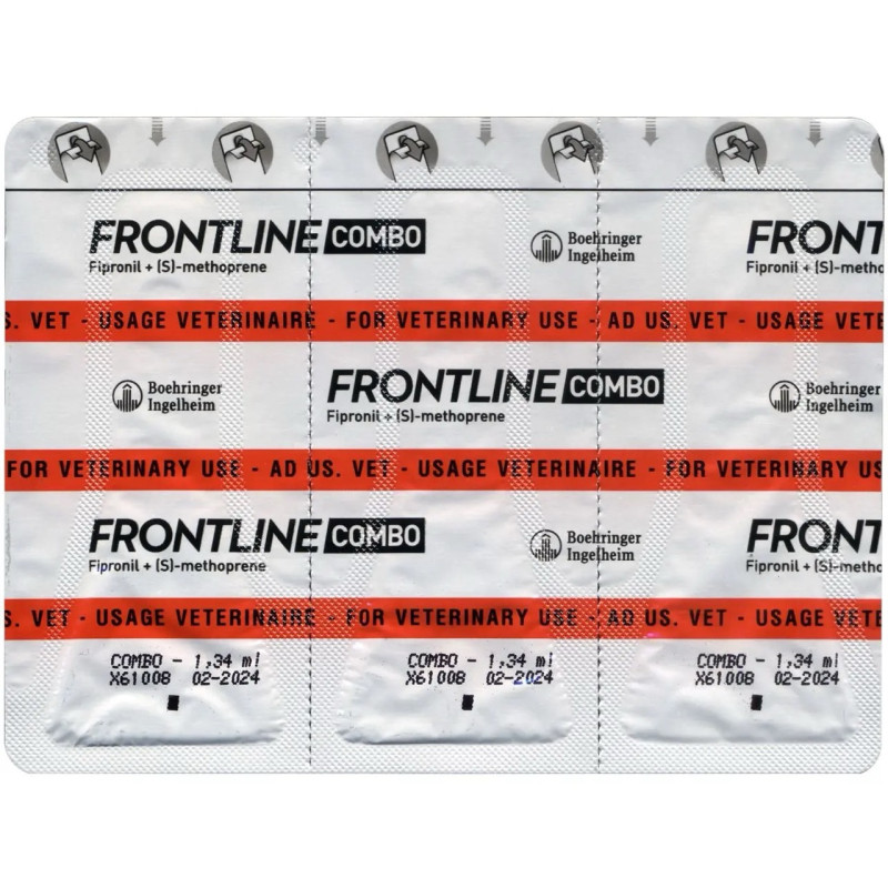Frontline Combo (Фронтлайн Комбо) Boehringer Ingelheim краплі від бліх та кліщів для собак вагою 10 - 20 кг, 3 піп - фото 5