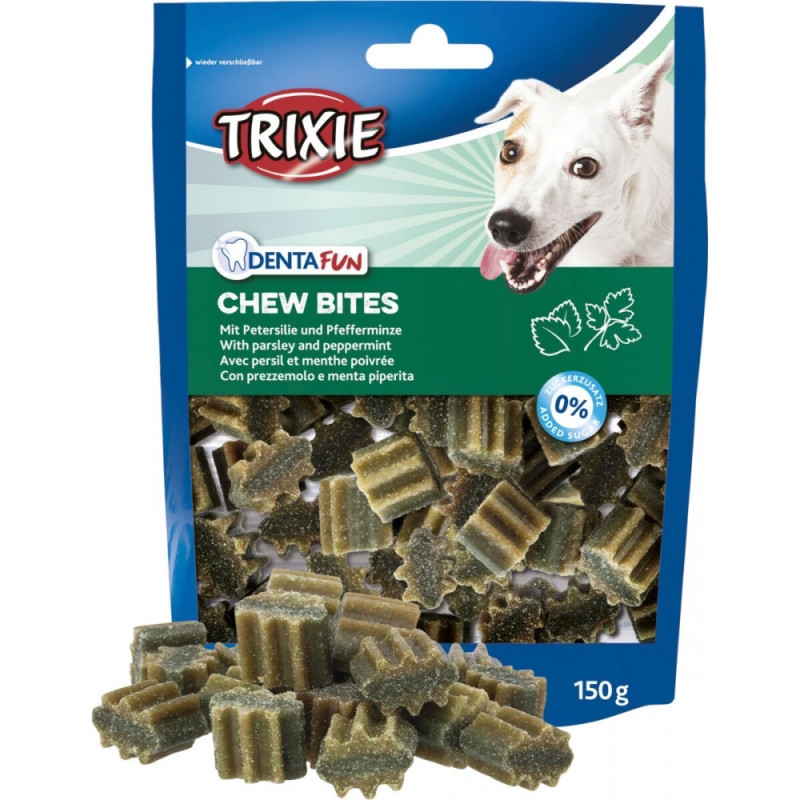 Trixie Denta Fun Chew Bites лакомство для собак с петрушкой и мятой, 150 гр - фото 3