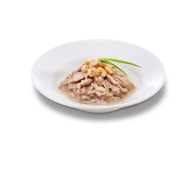 Cherie Hairball Control Tuna & Shrimp влажный корм для котов с тунцом и креветками, 80 гр - фото 2