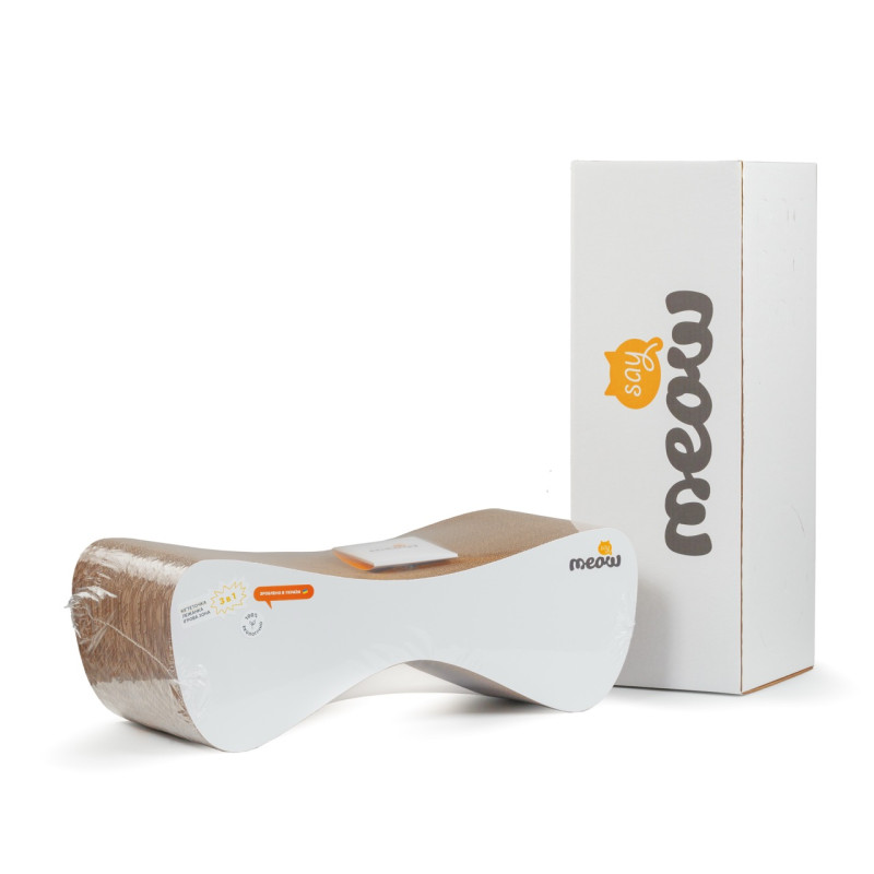 Say Meow Cloud кігтеточка картонна, 61 см х 21 см х 24 см - фото 6