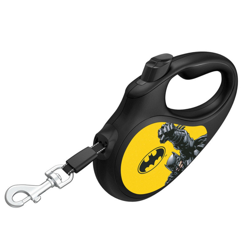Waudog R-Leash L рулетка для собак з малюнком "Бетмен Жовтий", стрічка, 5 м - фото 3