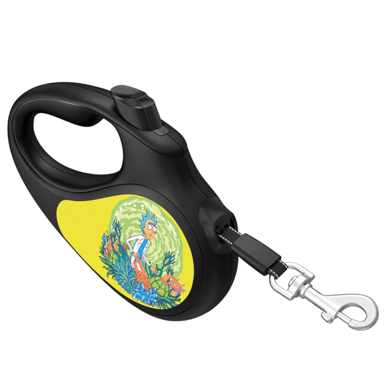Waudog R-Leash M рулетка для собак з малюнком "Рік Та Морті 2", стрічка, 5 м - фото 2