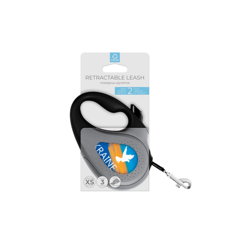 Waudog R-Leash XS рулетка для собак с рисунком "Флаг", лента, 3 м - фото 4
