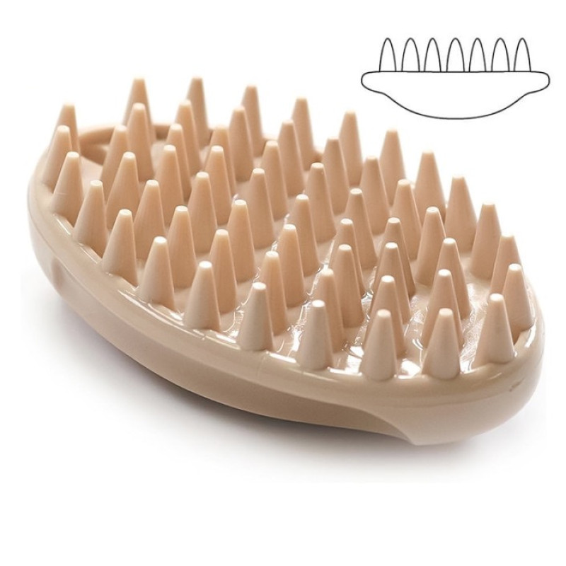 DoggyMan Rubber Brush Mini щетка для собак и кошек, 10.5 см - фото 4