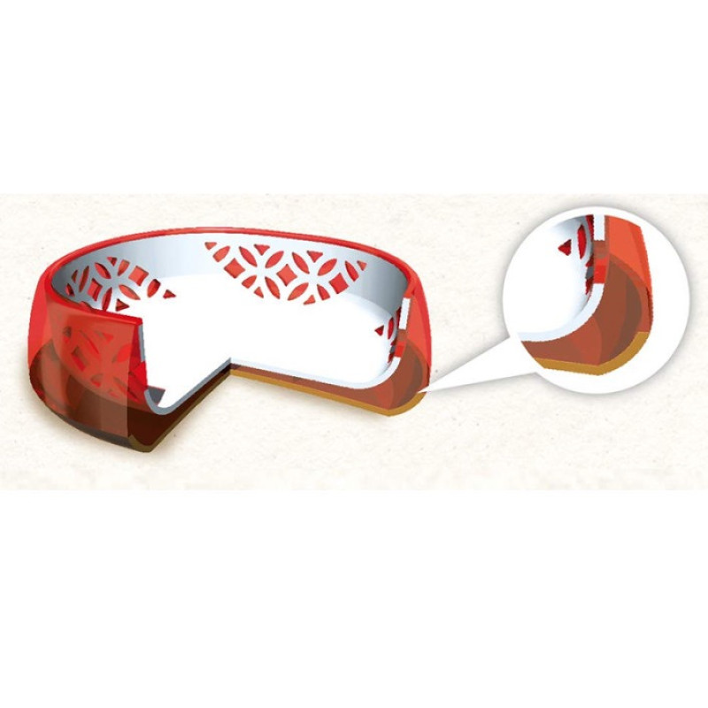 CattyMan Japanese Art Designed миска для кошек и собак, 250 мл, красный - фото 3