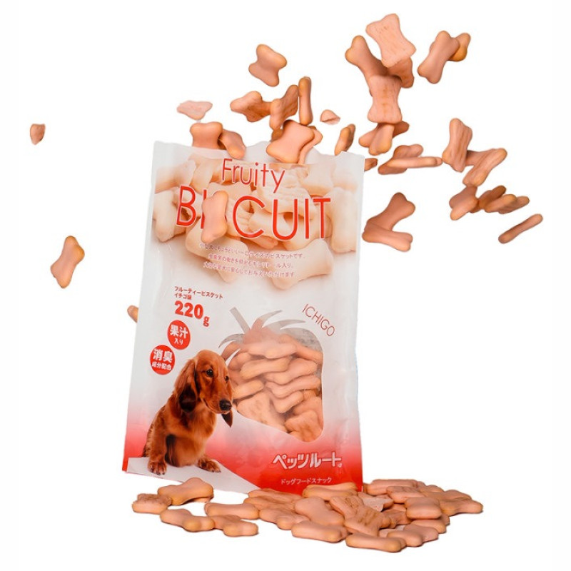 DoggyMan Biscuit Strawberry печиво для собак зі смаком полуниці, 220 гр - фото 2