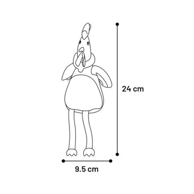 Flamingo Macy Chicken игрушка для собак, 24 см - фото 3