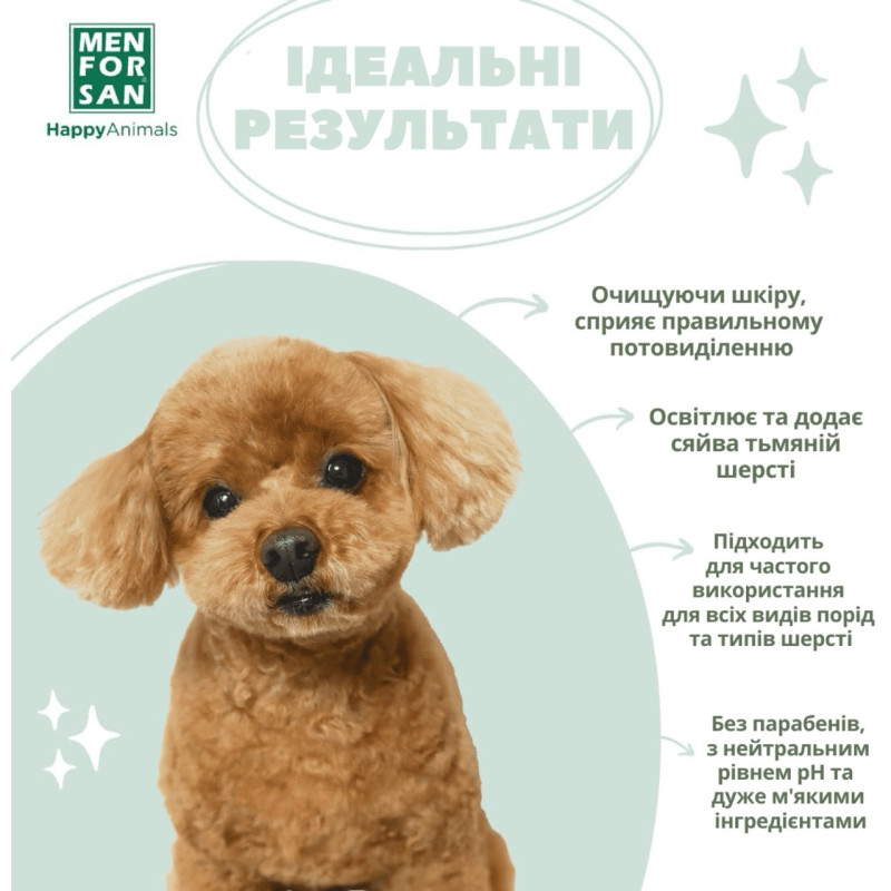Menforsan Biotin Shampoo шампунь для собак с биотином, 300 мл - фото 6
