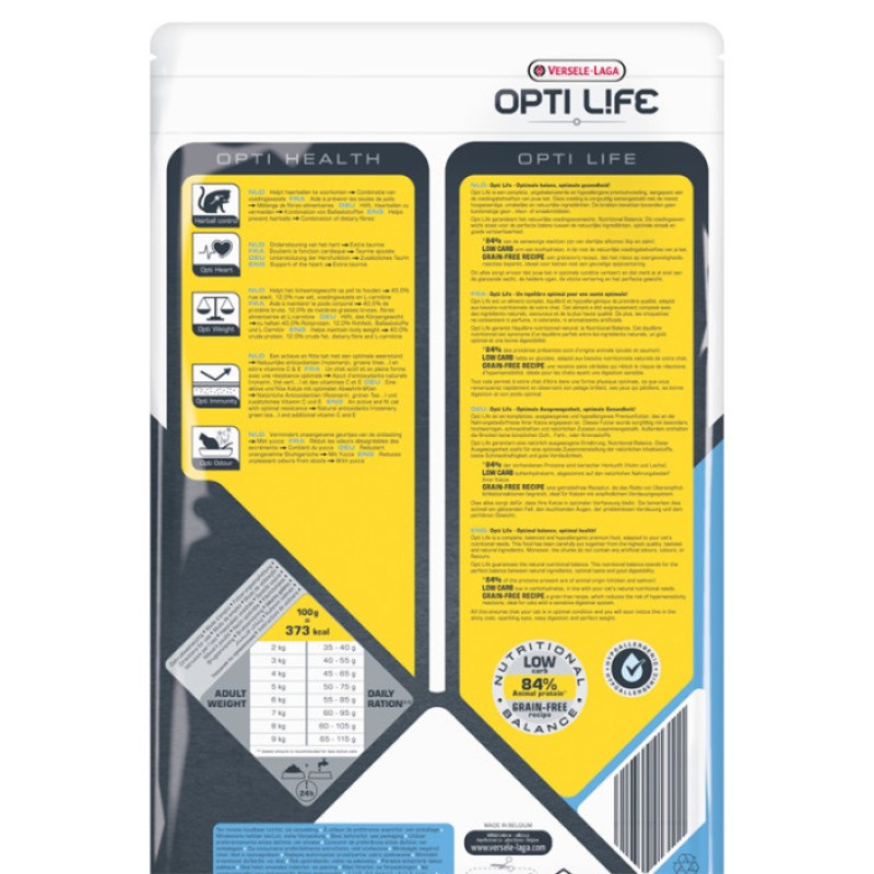 Opti Life Sterilised Light сухой корм для стерилизованных котов, 2.5 кг - фото 2