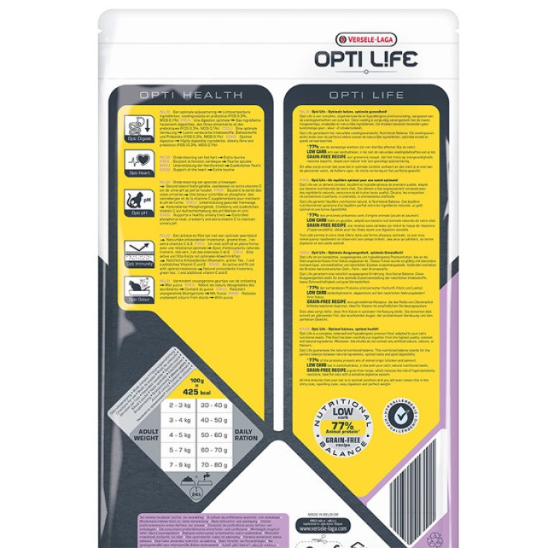 Opti Life Urinary сухой корм для котов для профилактики мочекаменной болезни, 2.5 кг - фото 2