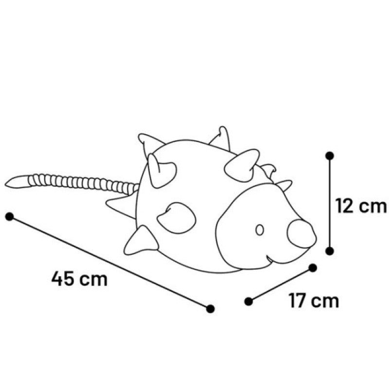 Flamingo Hedgehog Plush игрушка для собак, 19 см - фото 2