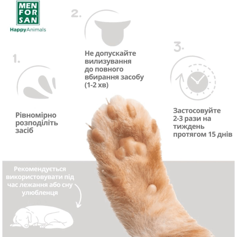 Menforsan Paw Gel Protector гель для захисту лап собак та котів, 60 мл - фото 5