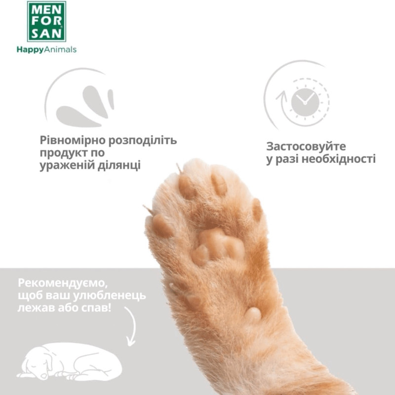 Menforsan Dermoprotective Cream гель для захисту шкіри собак та котів, 60 мл - фото 6
