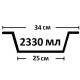 Flamingo Dish Rubber Rim миска для собак и котов с резиновым ободком, 2.3 л - фото 3