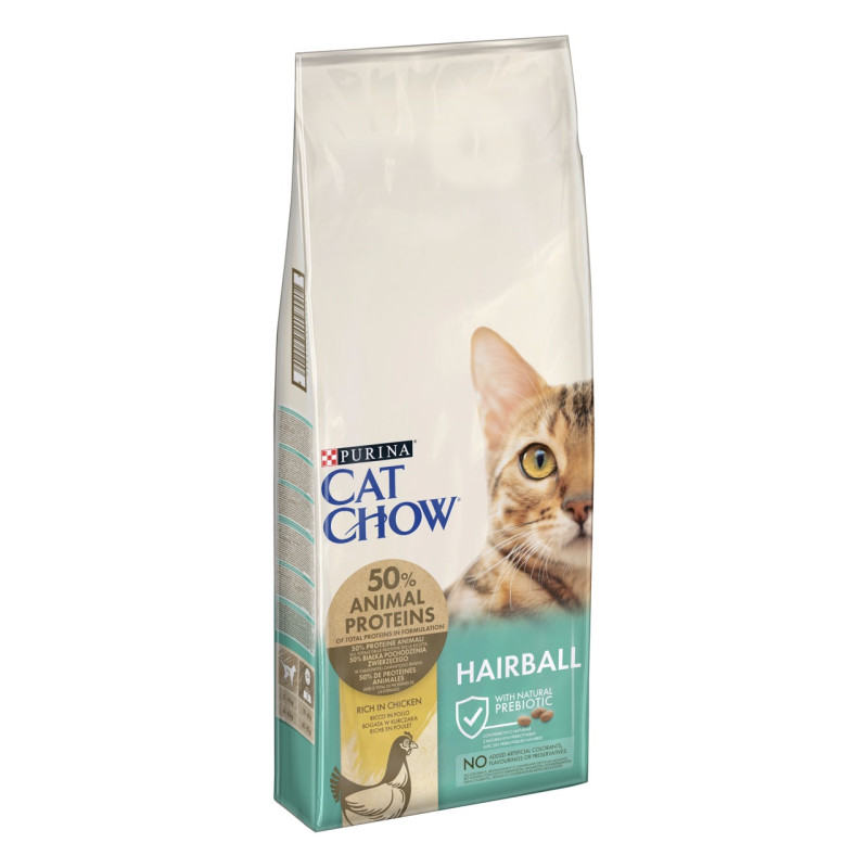 Cat Chow Hairball Control сухий корм для котів для виведення вовни 1.5 кг - фото 2