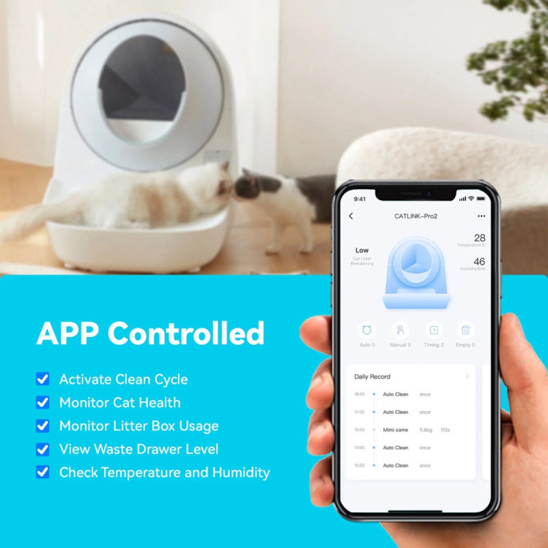 Catlink Scooper Luxury Pro-X смарт-туалет для котів, 71 см х 58 см х 60 см - фото 4