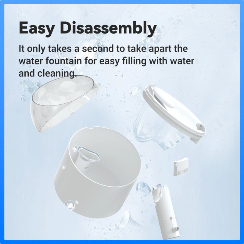 Catlink Wireless Pump & Ultra-Filtration Water Fountain - Pure 2 смарт-поилка для собак и котов, 2.6 л - фото 8