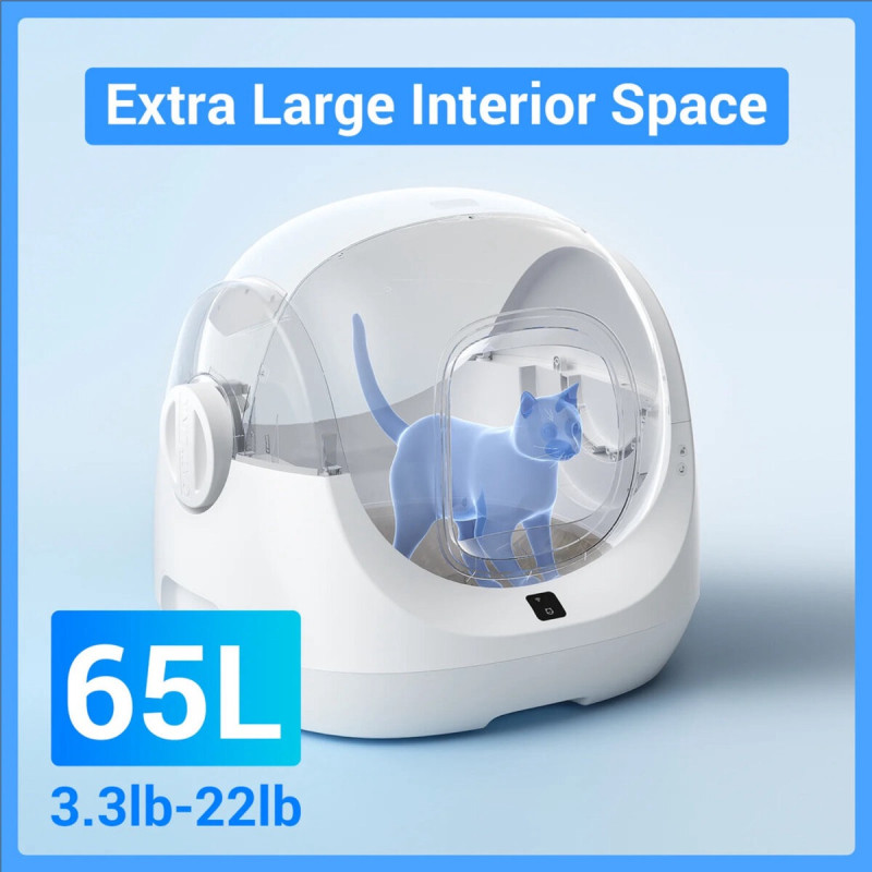 Catlink Smart Litter Box Scooper Se Baymax смарт-туалет для котів, 54 см х 59 см х 53 см - фото 5