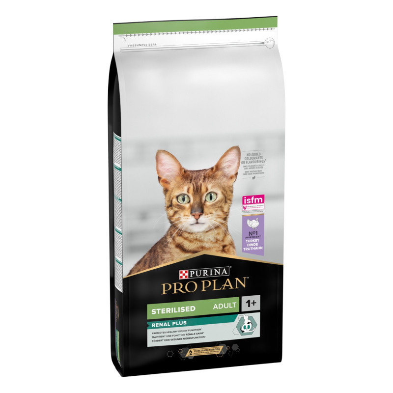 Purina Pro Plan Sterilised Renal Plus сухий корм для котів для профілактики захворювань нирок з індичкою 3 кг - фото 2