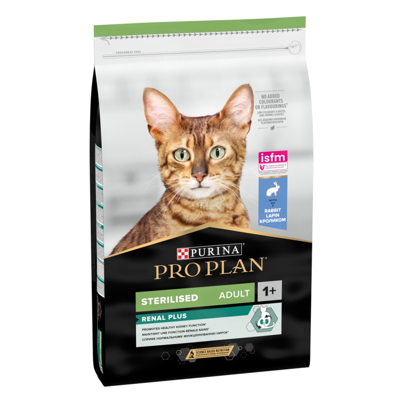 Purina Pro Plan Sterilised Renal Plus Rabbit сухий корм для стерилізованих котів для профілактики хвороб нирок з кроликом 10 кг - фото 2