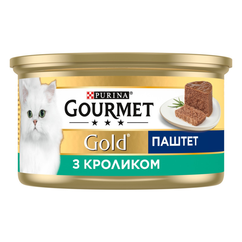 Gourmet Gold вологий корм для котів із кроликом, 85 гр - фото 2