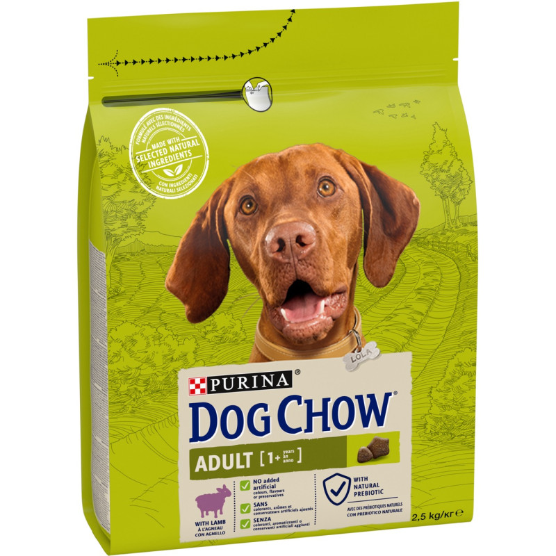 Dog Chow Lamb сухий корм для собак з ягнятком 2.5 кг - фото 2