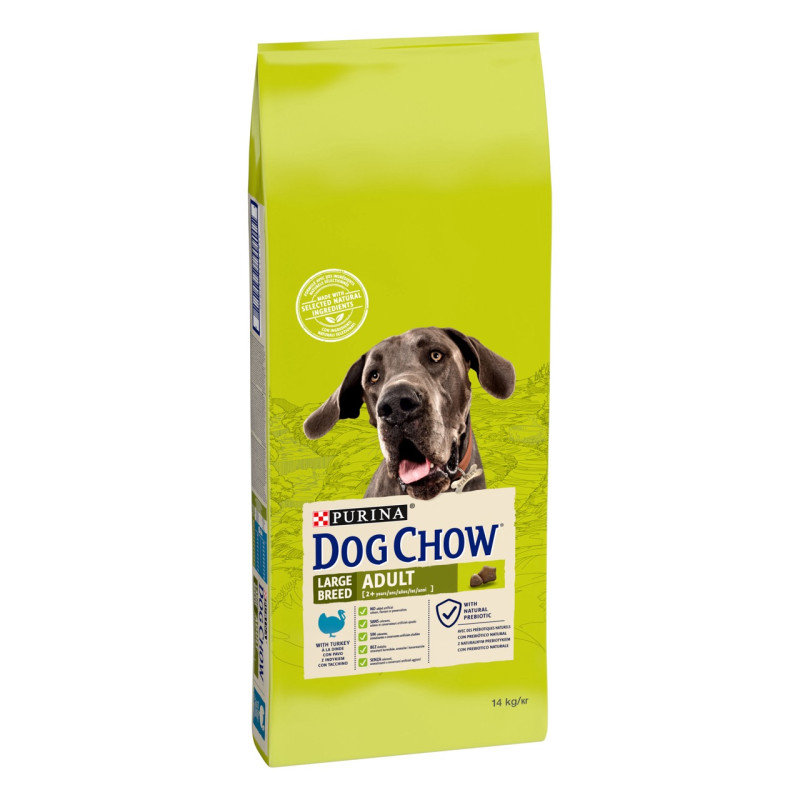 Dog Chow Large Breed сухий корм для собак великих порід з індичкою 14 кг - фото 2