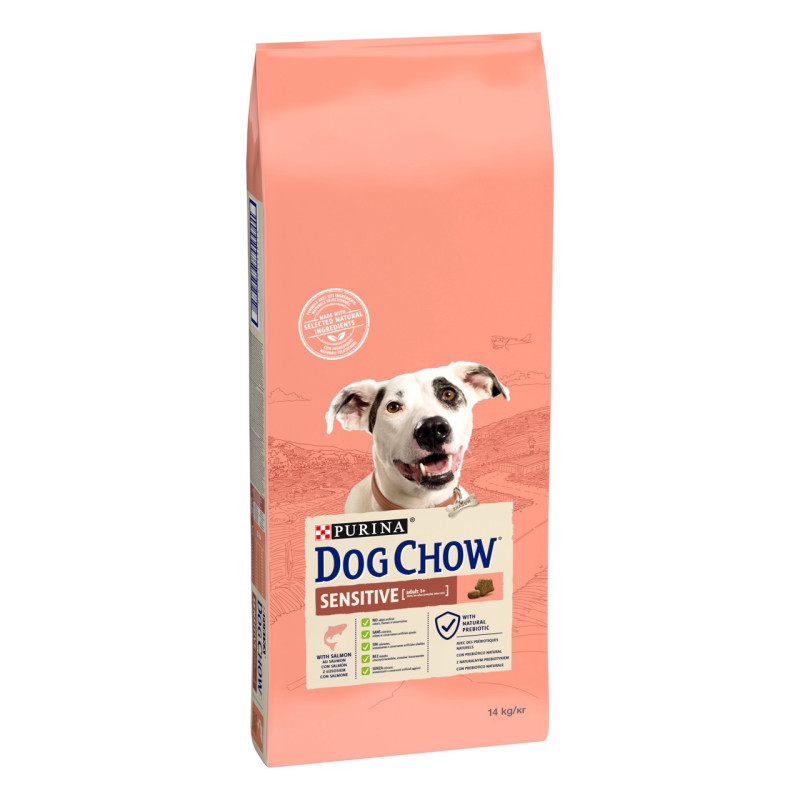 Dog Chow Sensitive сухий корм для собак з лососем 14 кг - фото 2