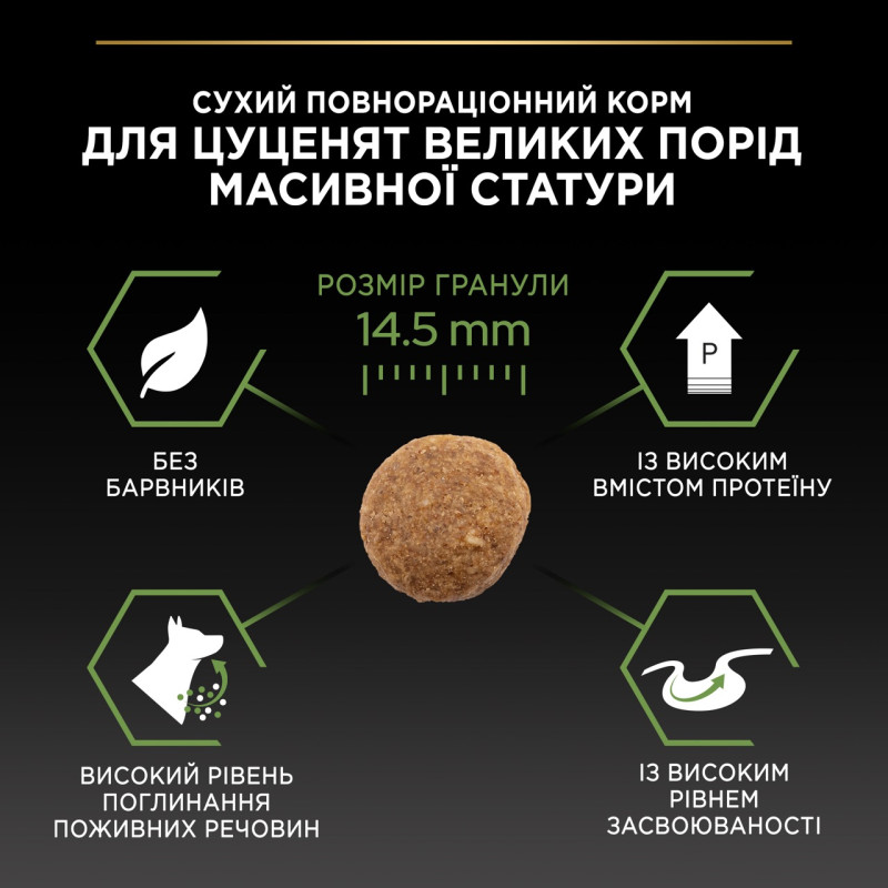 Purina Pro Plan Puppy Large Robust Healthy Start сухий корм для цуценят великих порід з куркою 12 кг - фото 7