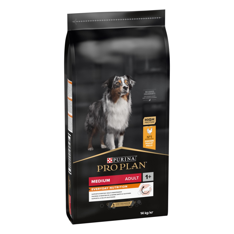 Purina Pro Plan Dog Adult Medium Everyday Nutrition сухой корм для собак средних пород с курицей 14 кг - фото 2