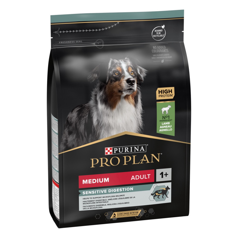 Purina Pro Plan Medium Sensitive Digestion сухой корм для собак средних пород с ягненком 14 кг - фото 2