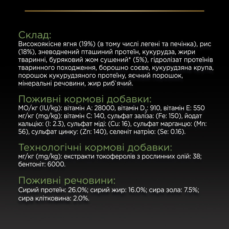 Purina Pro Plan Medium Sensitive Digestion сухой корм для собак средних пород с ягненком 14 кг - фото 6