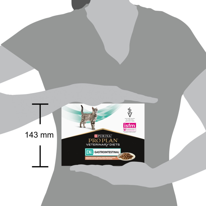 Purina Veterinary Diets EN Gastrointestinal влажный корм для кошек с заболеваниями ЖКТ с лососем 85 гр х 10 шт - фото 11