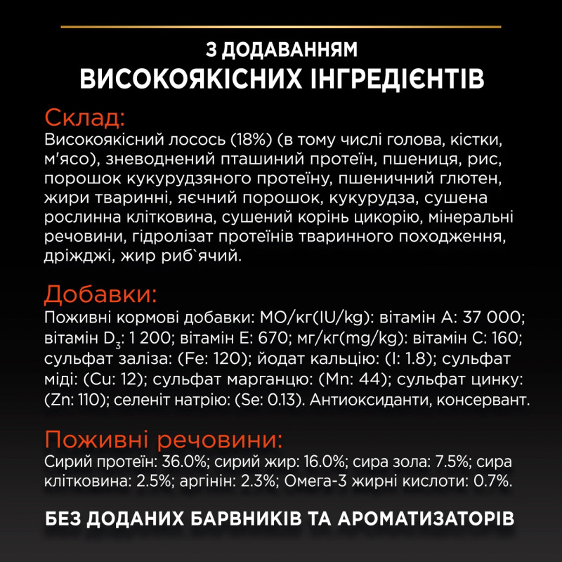 Purina Pro Plan Vital Functions сухий корм для котів з лососем 1.5 кг - фото 6