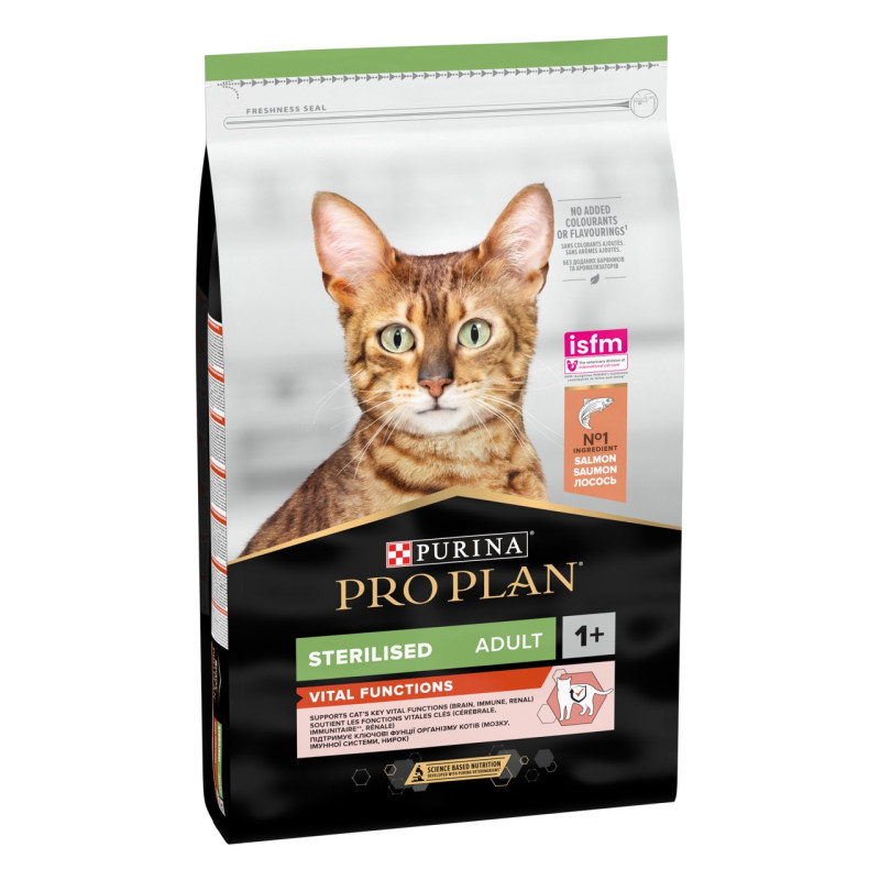 Purina Pro Plan Sterilised Vital Functions сухий корм для стерилізованих котів із лососем 400 гр - фото 2