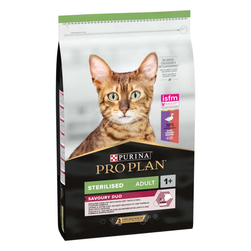 Purina Pro Plan Sterilised Savoury Duo Duck & Liver сухий корм для стерилізованих котів з качкою та печінкою 1.5 кг - фото 2