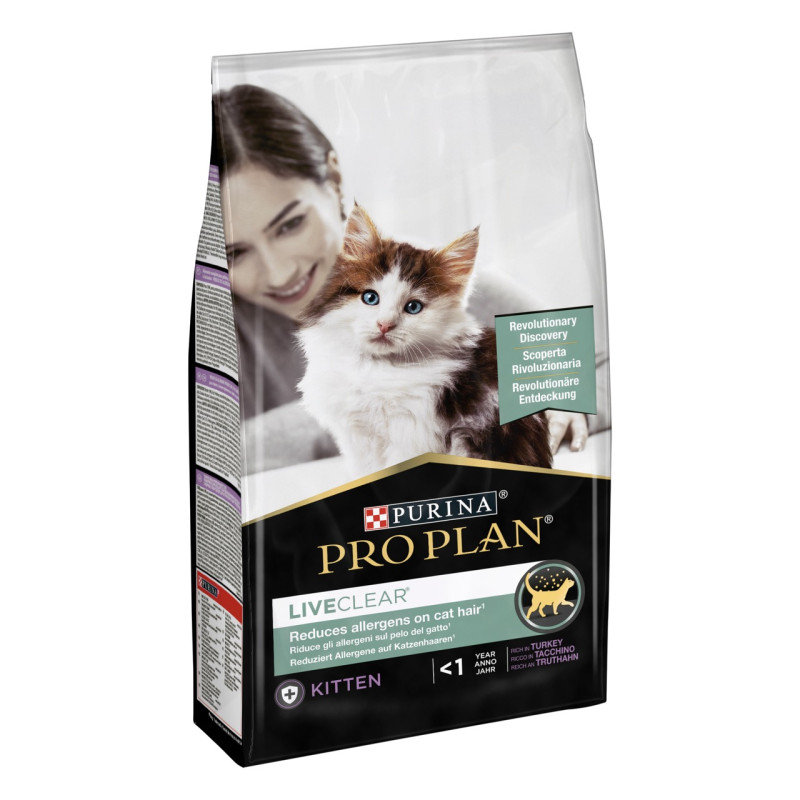 Purina Pro Plan LiveClear Kitten сухой корм для котят с индейкой 1.4 кг - фото 2